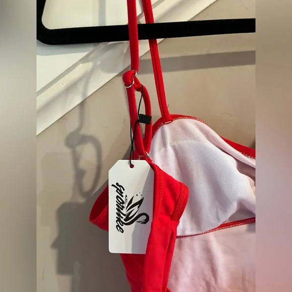 Red Ruffled Swimsuit - Picture 7 of 7